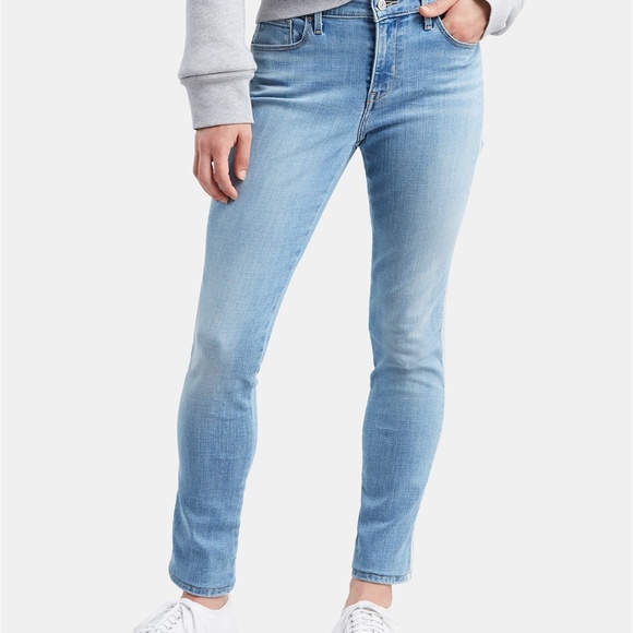 Levi's Classic Mid Rise Side Stripe Skinny Jeans - Picture 5 of 6